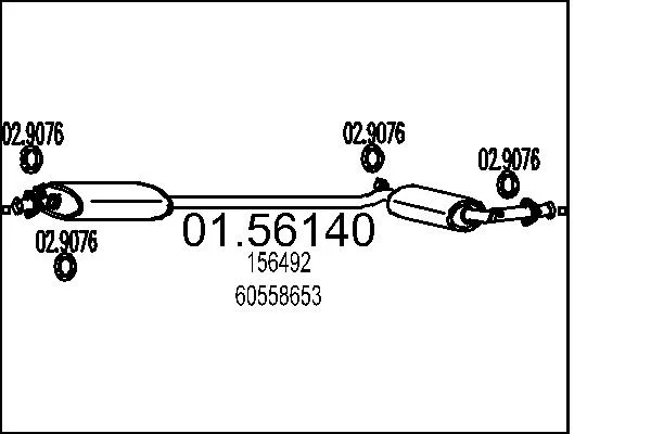 Střední tlumič výfuku