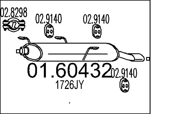 Zadní tlumič výfuku