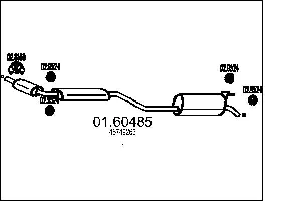 Zadní tlumič výfuku
