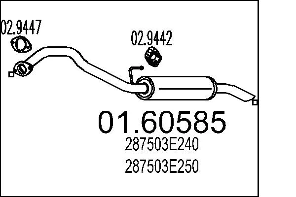 Zadní tlumič výfuku