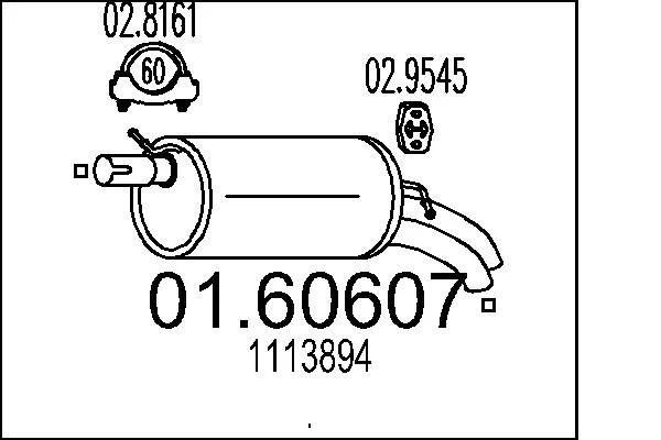 Zadní tlumič výfuku