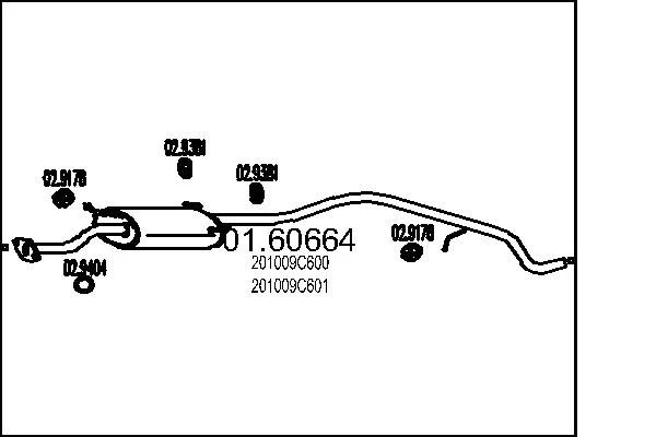Zadní tlumič výfuku