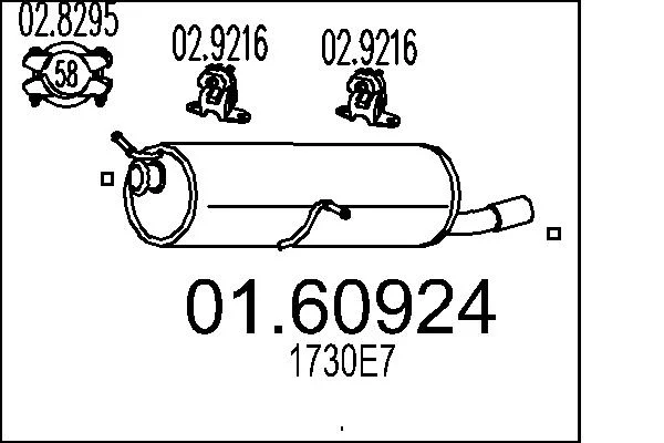 Zadní tlumič výfuku