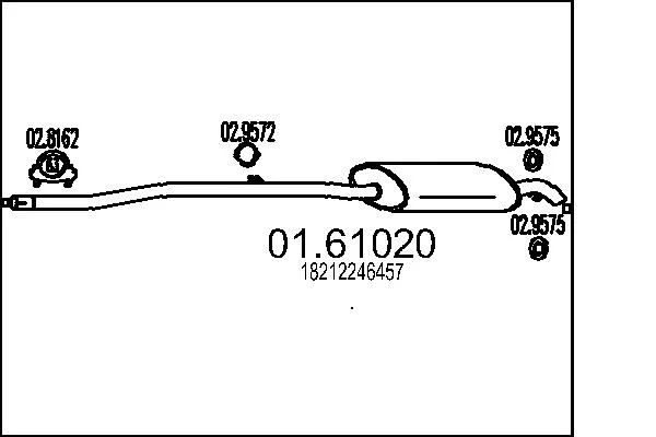 Zadní tlumič výfuku
