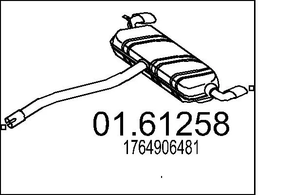 Zadní tlumič výfuku