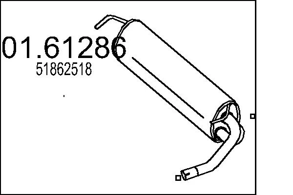 Zadní tlumič výfuku