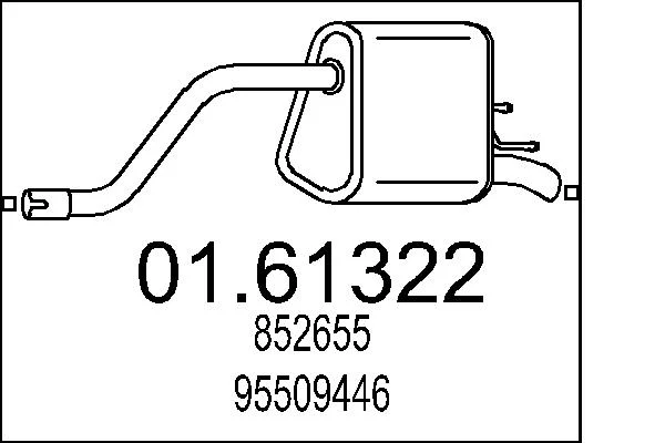 Zadní tlumič výfuku