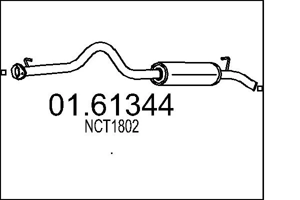 Zadní tlumič výfuku