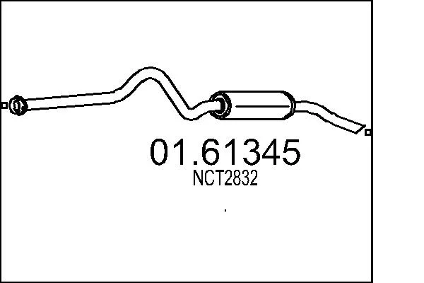 Zadní tlumič výfuku