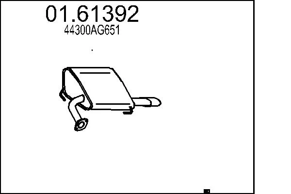 Zadní tlumič výfuku