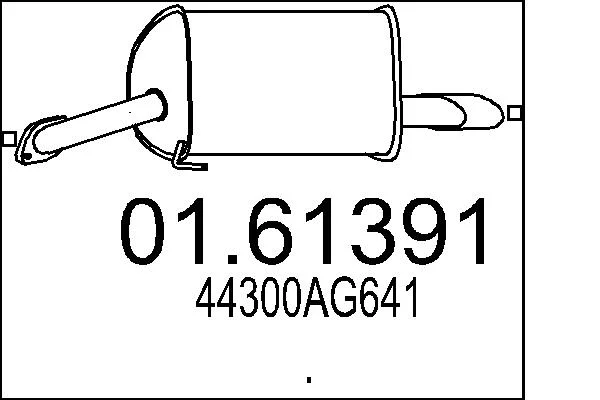 Zadní tlumič výfuku