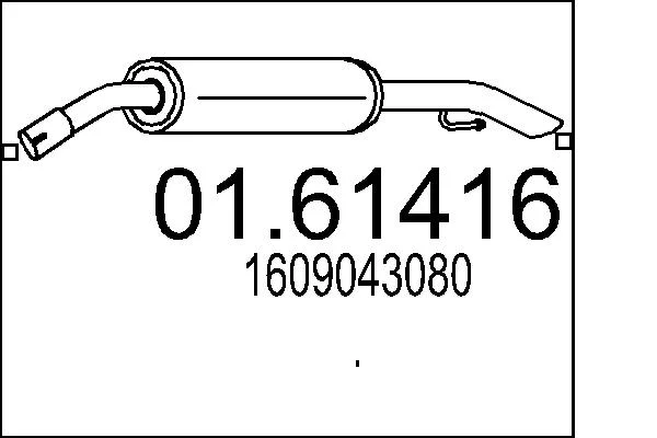 Zadní tlumič výfuku