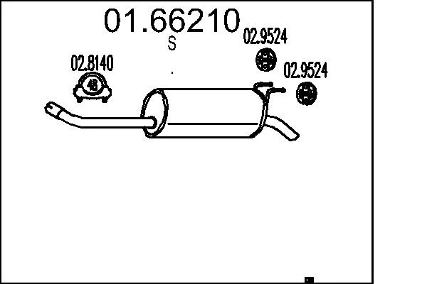 Zadní tlumič výfuku