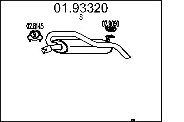 Zadní tlumič výfuku