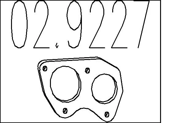 Těsnění, výfuková trubka