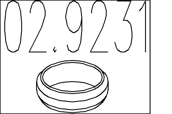 Těsnicí kroužek, výfuková trubka