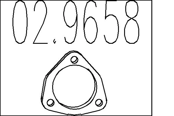 Těsnění, výfuková trubka