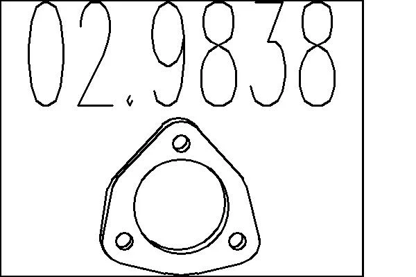 Těsnění, výfuková trubka