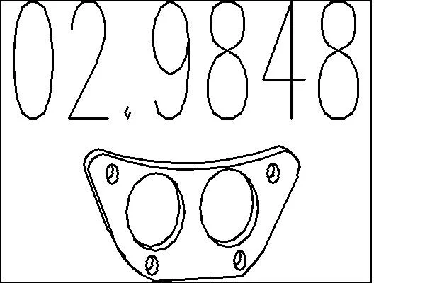 Těsnění, výfuková trubka