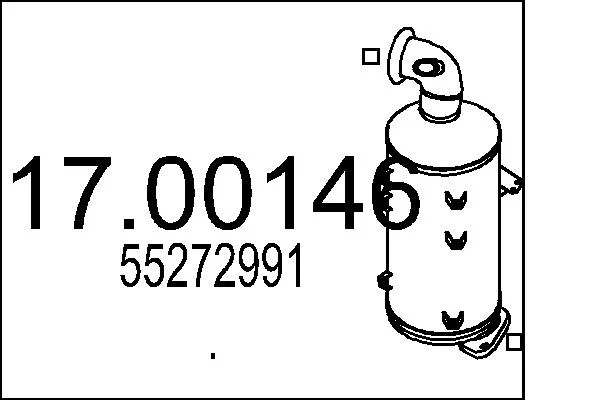 Filtr sazových částic, výfukový systém