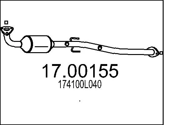 Filtr sazových částic, výfukový systém