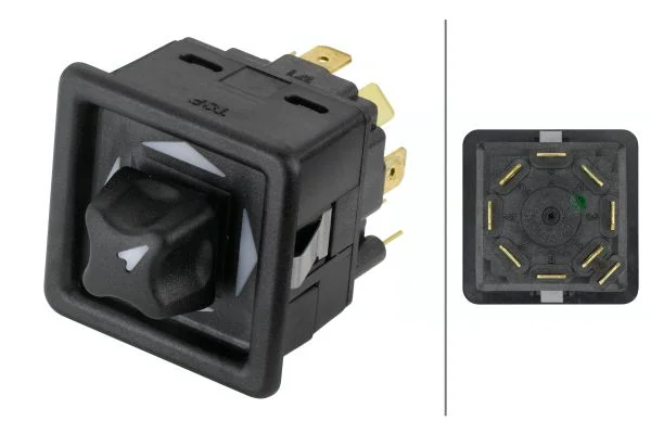 Spínač, nastavení vnějšího zrcátka