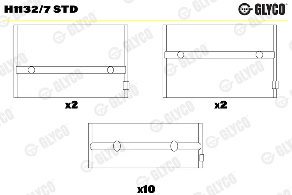 Hlavní ložiska klikového hřídele