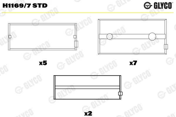 Hlavní ložiska klikového hřídele