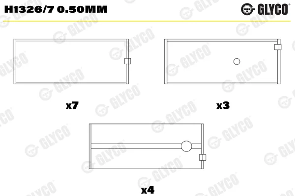 Hlavní ložiska klikového hřídele