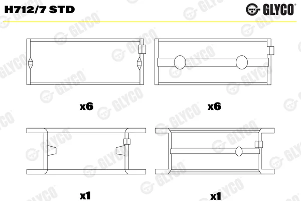 Hlavní ložiska klikového hřídele