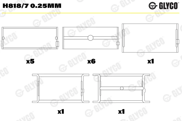Hlavní ložiska klikového hřídele
