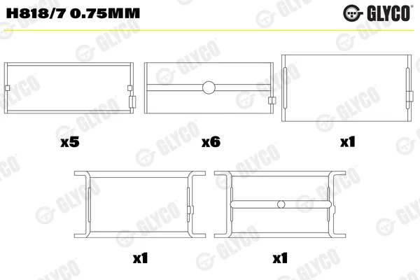 Hlavní ložiska klikového hřídele