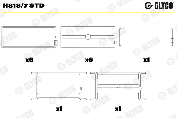 Hlavní ložiska klikového hřídele