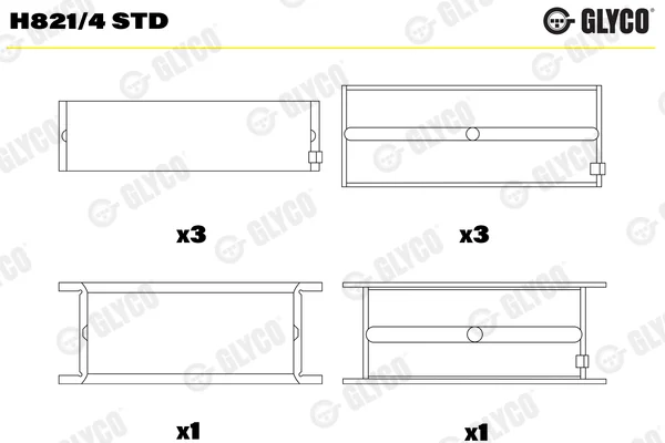 Hlavní ložiska klikového hřídele