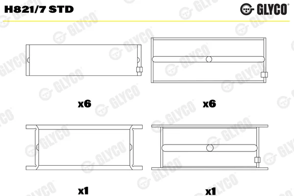 Hlavní ložiska klikového hřídele