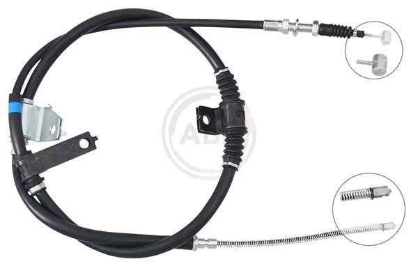 Tažné lanko, parkovací brzda