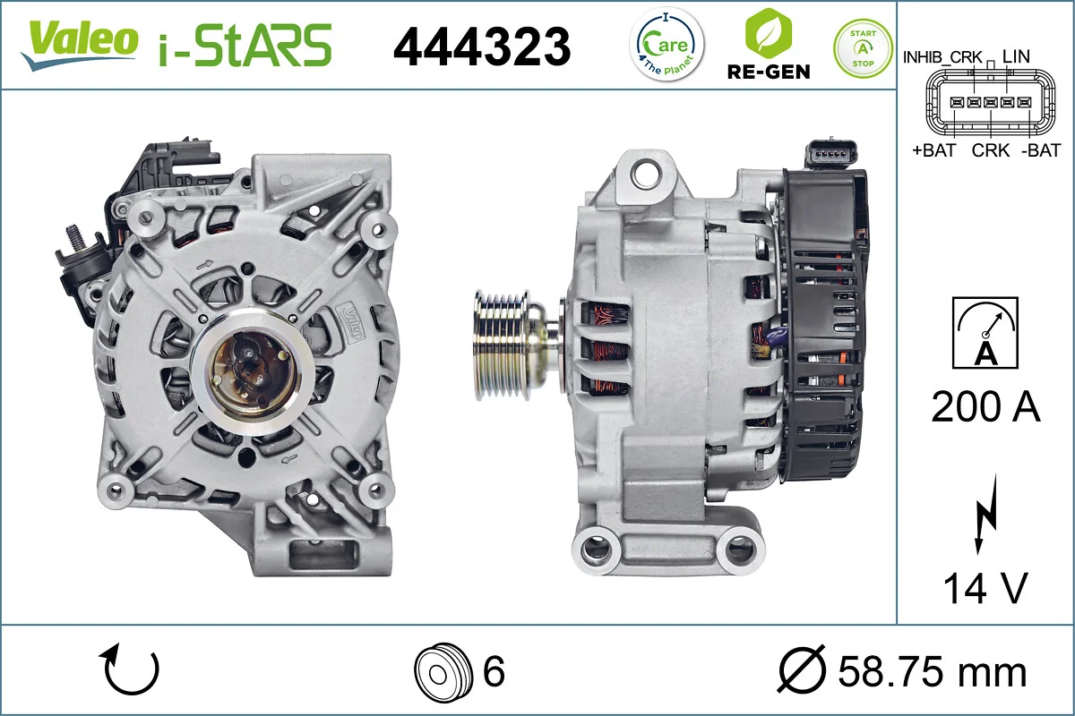 Generátor startéru VALEO RE-GEN REMANUFACTURED STOP&START