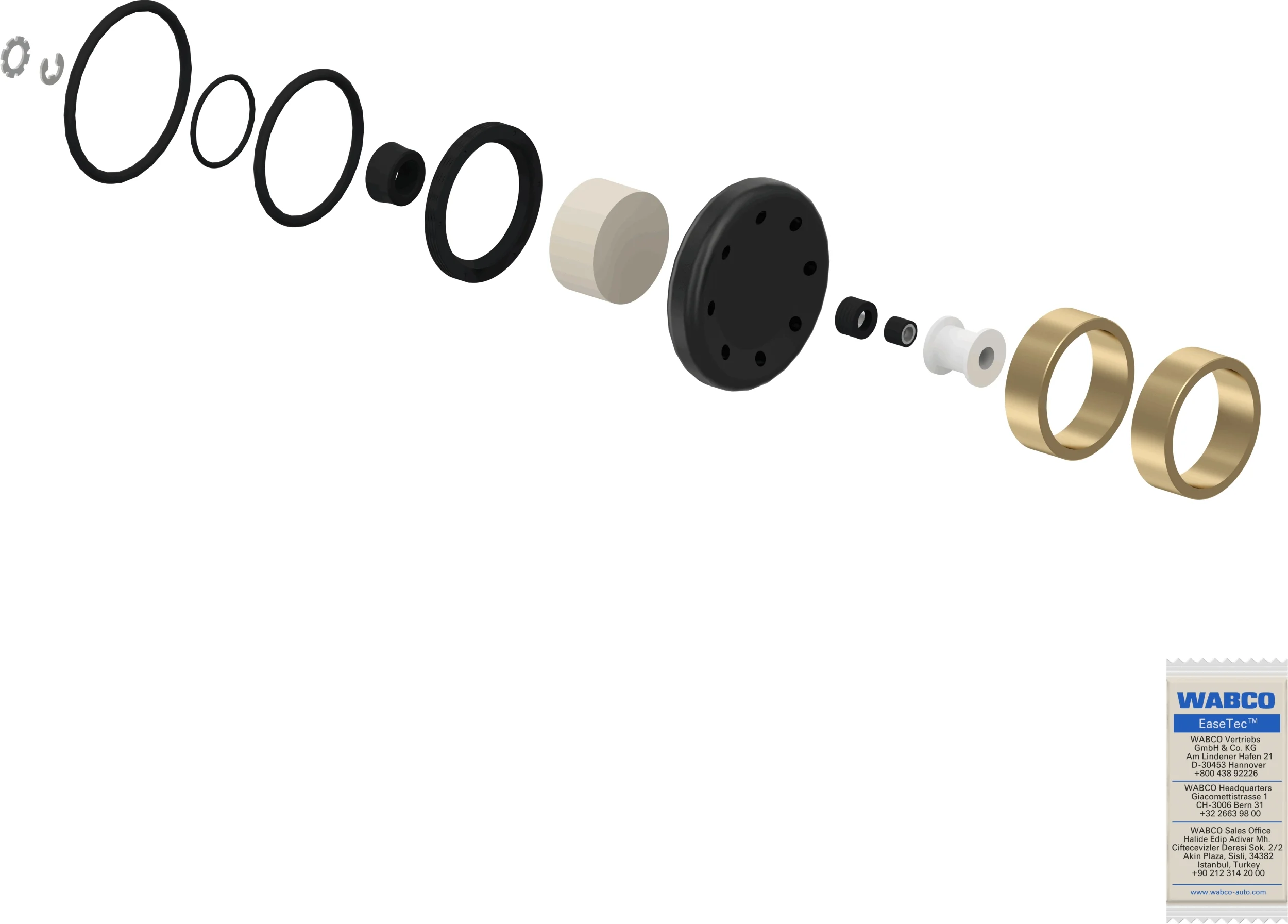 Sada na opravy, regulátor brzdné síly