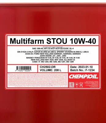 Motorový olej Chempioil Multifarm STOU 10W-40