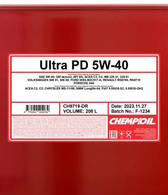 Motorový olej Chempioil Ultra PD 5W-40