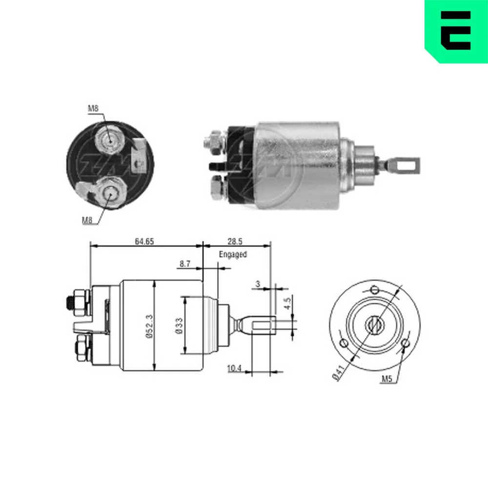 Elektromagnetický spínač, startér