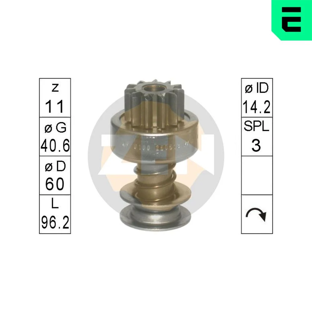 Volnoběžný převod, startér