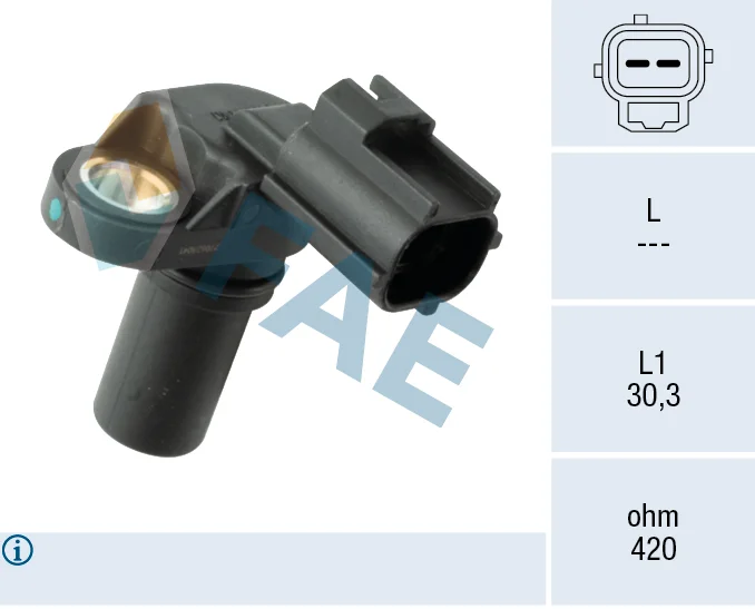 Snímač, poloha vačkového hřídele