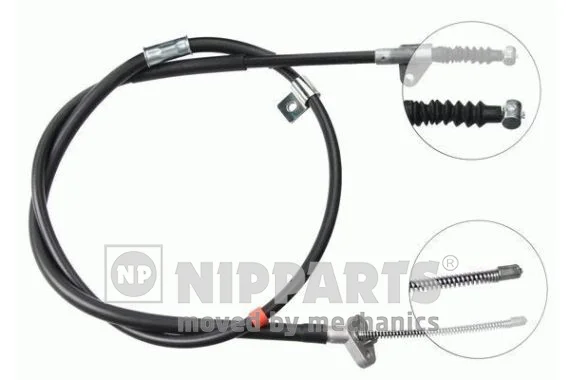 Tažné lanko, parkovací brzda