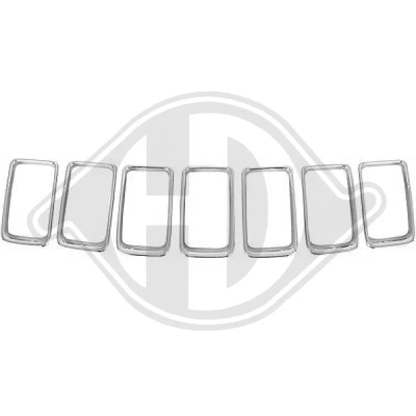 Sada ozdobných / ochranných lišt, mřížka chladiče