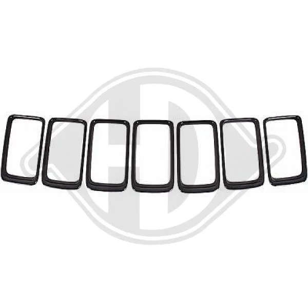 Sada ozdobných / ochranných lišt, mřížka chladiče