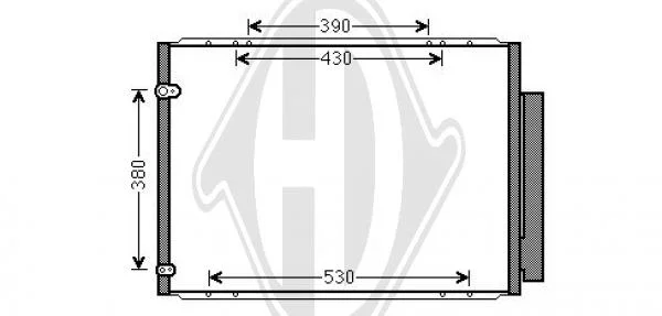 Kondenzátor, klimatizace DIEDERICHS Climate
