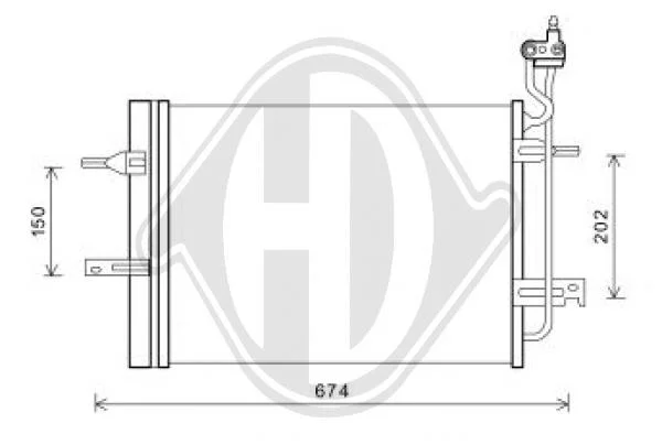 Kondenzátor, klimatizace DIEDERICHS Climate