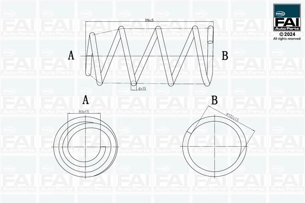 Pružina podvozku PRO