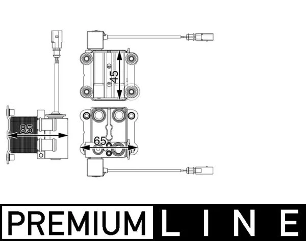 Chladič, hnací baterie